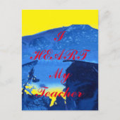 Postkarte "Ich höre meinen Lehrer" (Vorderseite)