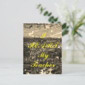 Postkarte "Ich höre meinen Lehrer" (Stehend Vorderseite)