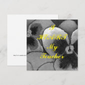Postkarte "Ich höre meinen Lehrer" (Vorne/Hinten)