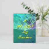 Postkarte "Ich höre meinen Lehrer" (Stehend Vorderseite)