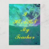 Postkarte "Ich höre meinen Lehrer" (Vorderseite)
