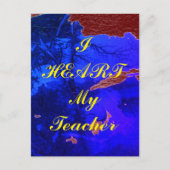 Postkarte "Ich höre meinen Lehrer" (Vorderseite)