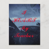 Postkarte "Ich höre meinen Lehrer" (Vorderseite)