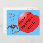 Postkarte "Ich Liebe dir so viel" (Vorne/Hinten)