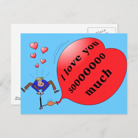 Postkarte "Ich Liebe dir so viel" (Vorne/Hinten)