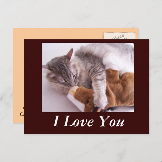 Postkarte, ich Liebe Sie Postkarte (Vorne/Hinten)