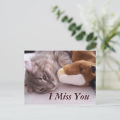 Postkarte, ich vermisse dich postkarte (Stehend Vorderseite)