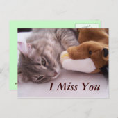 Postkarte, ich vermisse dich postkarte (Vorne/Hinten)