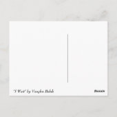 Postkarte "Ich warte" (Rückseite)