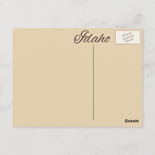 Postkarte - IDAHO (Rückseite)