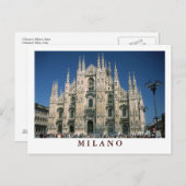 Postkarte "Il Duomo, Milano" (Vorne/Hinten)