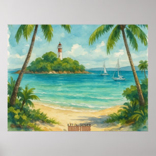 Postkarte Îlet du Gosier – Guadeloupe  Poster