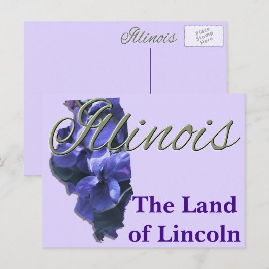 Postkarte - ILLINOIS (Vorne/Hinten)