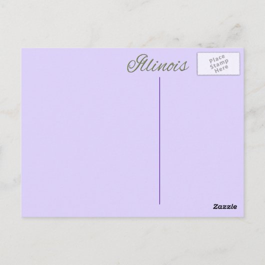 Postkarte - ILLINOIS (Rückseite)