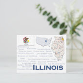 Postkarte "Illinois" (Stehend Vorderseite)