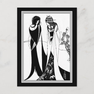 Postkarte: Illustration von Aubrey Beardsley Postkarte