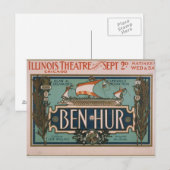 Postkarte im alten Theaterstil (Vorne/Hinten)