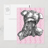 Postkarte im Inneren (Vorne/Hinten)