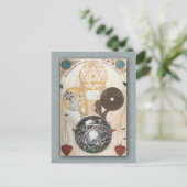 Postkarte im Vintag/steamponischen Stil (Stehend Vorderseite)