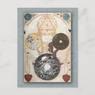 Postkarte im Vintag/steamponischen Stil