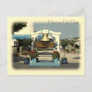 Postkarte im Vintage-Stil Marina Del Rey!