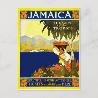 Postkarte im Vintagen Stil Jamaikas