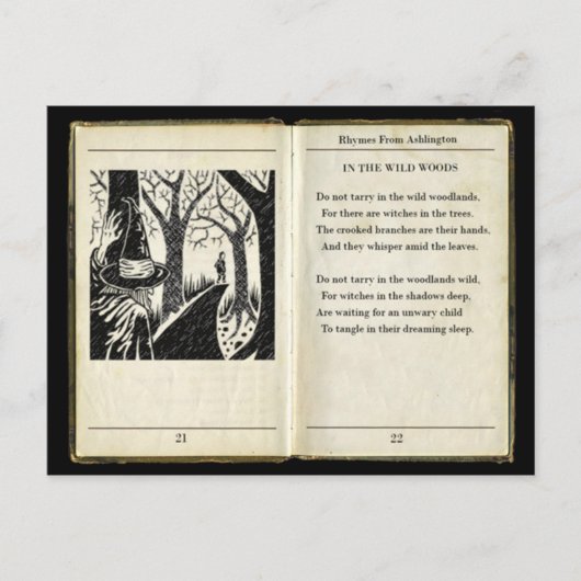 Postkarte im Wilden Wald (Vorderseite)