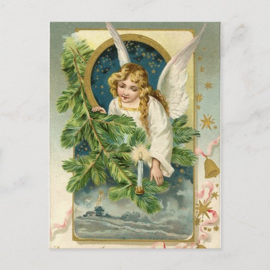 Postkarte - Immergrüner Engel (Vorderseite)