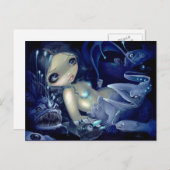 Postkarte "In den Abgrund" (Vorne/Hinten)