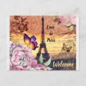 Postkarte in Paris (Vorderseite)