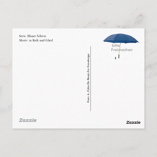 Postkarte - in Reih und Glied (Rückseite)