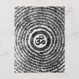 Postkarte, India, om mani padme hum Postkarte