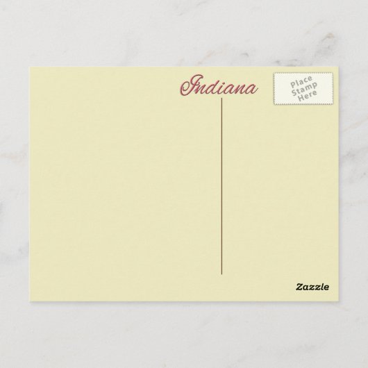 Postkarte - INDIANA (Rückseite)
