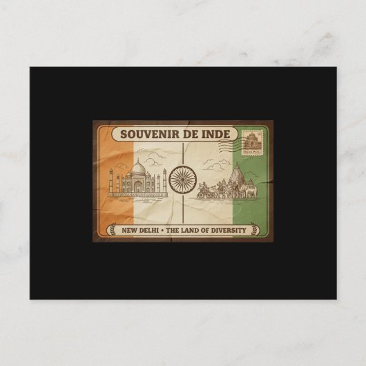Postkarte Indien (Vorderseite)