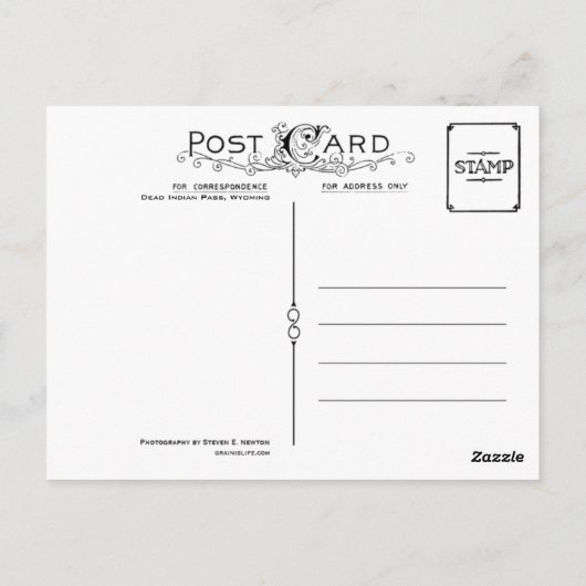 Postkarte - Indischer Pass (Rückseite)