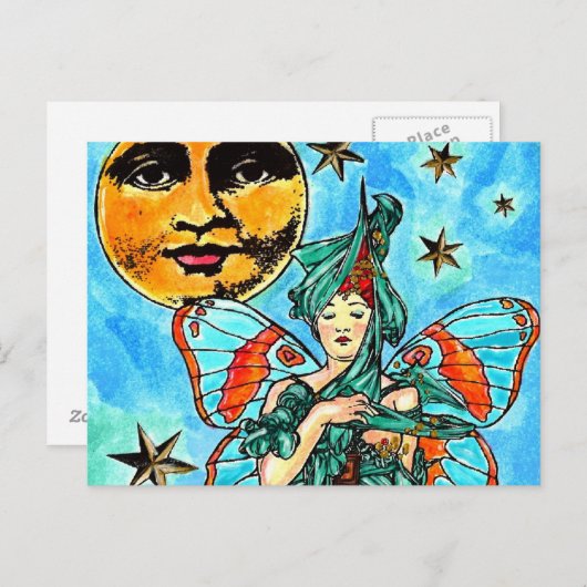 Postkarte "Inspiration Fairy" (Vorne/Hinten)