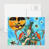 Postkarte "Inspirationsfee" (Vorne/Hinten)