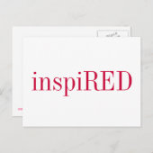 POSTKARTE - inspiriert (Vorne/Hinten)