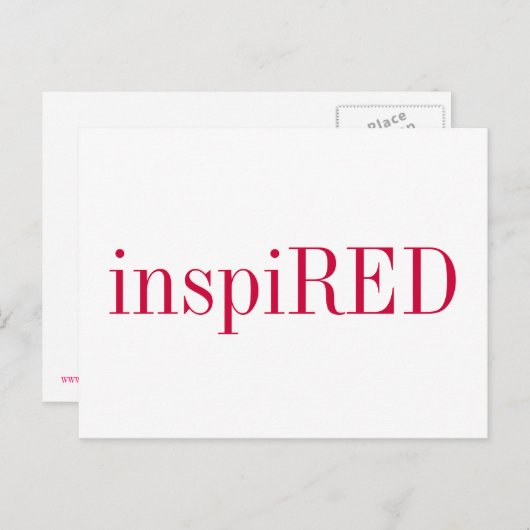 POSTKARTE - inspiriert (Vorne/Hinten)