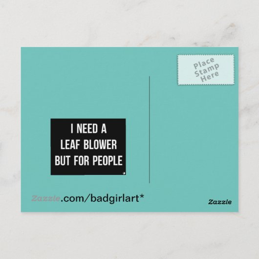 Postkarte - Introvertieren (Rückseite)