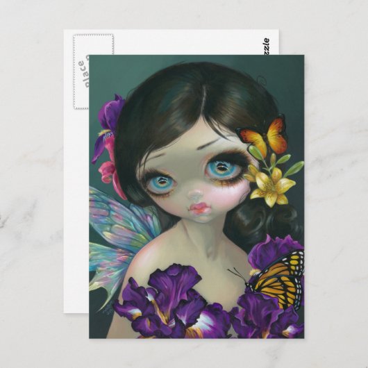 Postkarte "Iris-Verzauberung" (Vorne/Hinten)