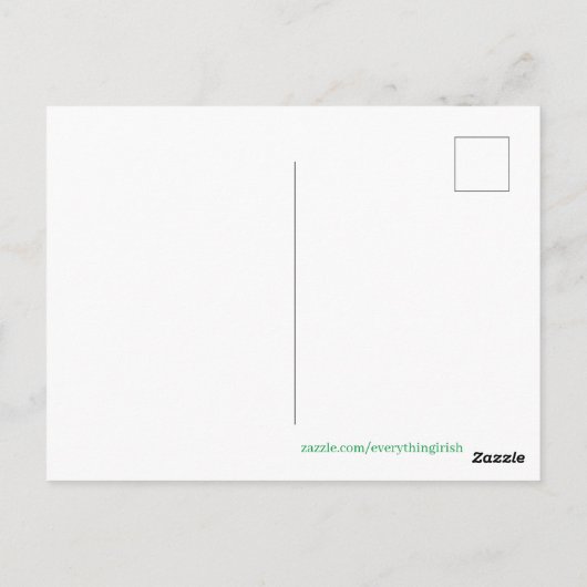 Postkarte Irlands (Rückseite)