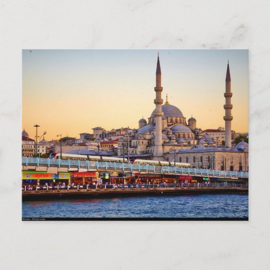 Postkarte Istanbul, Türkei, Blick vom Bosporus (Vorderseite)