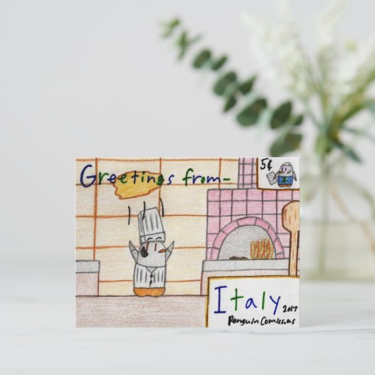 Postkarte ‚Italien‘ (Stehend Vorderseite)