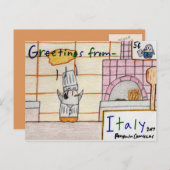 Postkarte ‚Italien‘ (Vorne/Hinten)