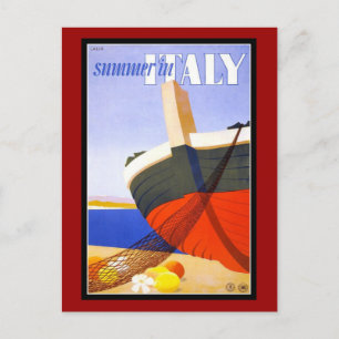 Postkarte Italien Grüße Vintage