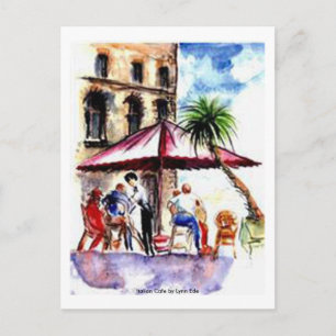 Postkarte - Italienisches Café