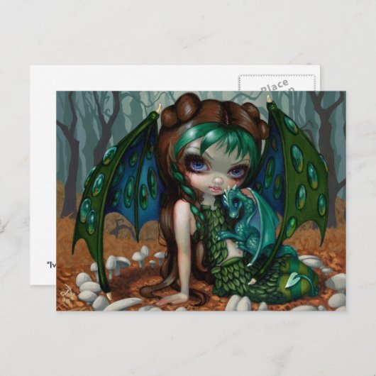 Postkarte "Ivy Dragonling" (Vorne/Hinten)