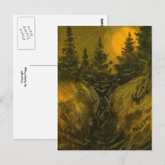 Postkarte "Jägermond" (Vorne/Hinten)