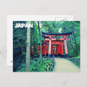 Postkarte - Japan - Torii Gates in Kyoto (Vorne/Hinten)